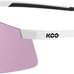 KOO okulary sportowe Nova White Matt / Pink Photochromic