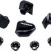 Rotor śruby + adaptery do koronek NoQ/Q-Ring 110x4 4szt Shimano Dura Ace R9100