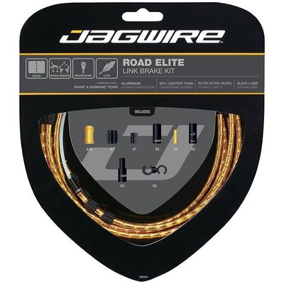 Jagwire zestaw hamulcowy Road Elite Link Brake złoty