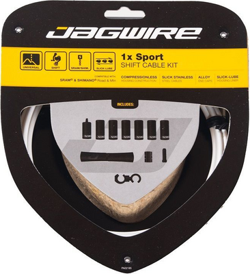 Jagwire zestaw przerzutkowy Sport 1x Shift biały