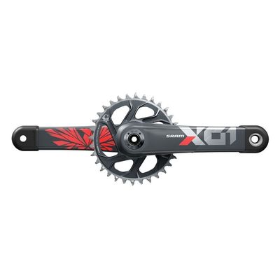 Sram korba X01 Eagle DUB 32T 1x12rz czerwona Lunar 170mm