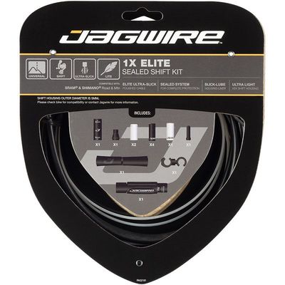 Jagwire zestaw przerzutkowy Elite Sealed 1X czarny stealth