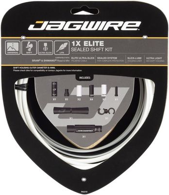 Jagwire zestaw przerzutkowy Elite Sealed 1X biały