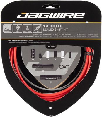 Jagwire zestaw przerzutkowy Elite Sealed 1X czerwony
