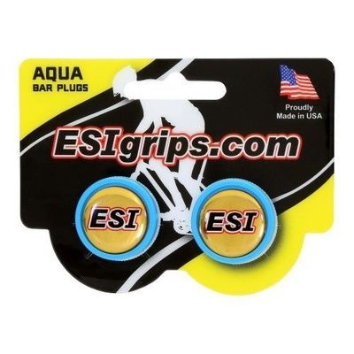 Esi Grips korki kierownicy Bar Plugs aqua