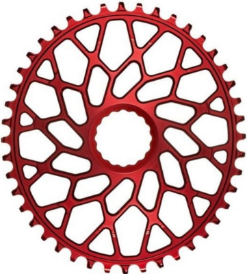 absoluteBlack koronka Oval Easton Cinch Direct Mount czerwona 44T