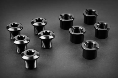 absoluteBlack śruby do zębatek MTB i Szosa 4x Short Bolts+ nuts