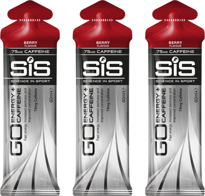 SiS żel Go Energy + CAFFEINE Gel 60ml borówka 3szt