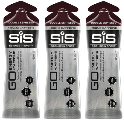 SiS żel Go Energy + CAFFEINE Gel 60ml Double Espresso 3szt