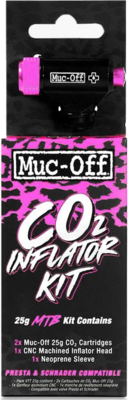Muc-Off pompka CO2 MTB Inflator Kit + 2x nabój gazowy 25g