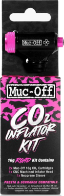 Muc-Off pompka CO2 Road Inflator Kit + 2x nabój gazowy 16g
