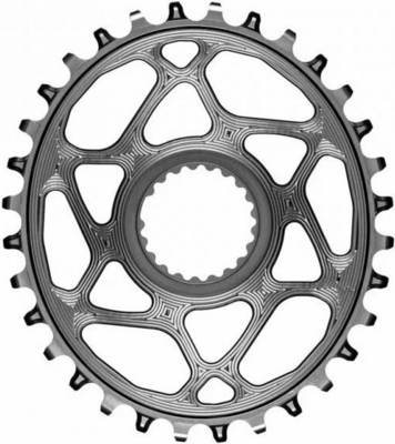 absoluteBlack koronka OVAL SHIMANO M9100/M8100/M7100 szara 34T