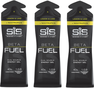 SiS żel Beta Fuel + Nootropics 60ml cytryna limonka 3szt