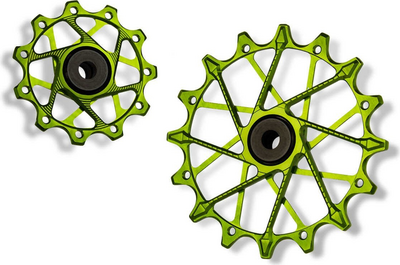 Garbaruk kółka tylnej przerzutki Shimano 11 rz 11T+16T zielone