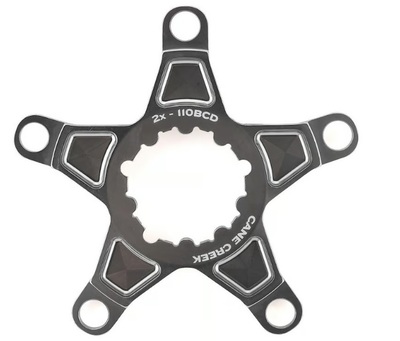 Cane creek pająk korby eeWings 2x 4x110BCD srebrny