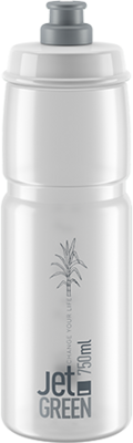 Elite bidon Jet Green 750ml przezroczysty