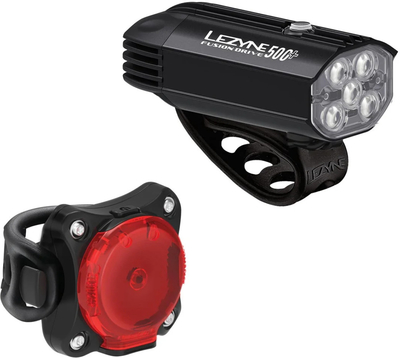 Lezyne zestaw lampek Fusion Drive 500+ / Zecto Drive 200+