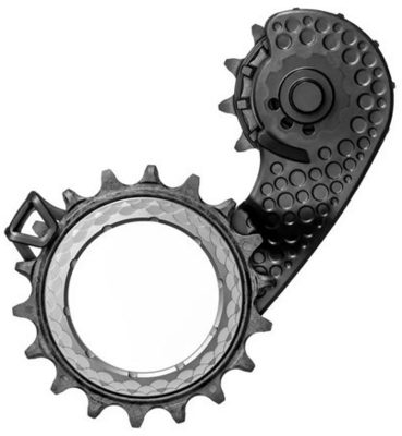 absoluteBlack wózek tylnej przerzutki Shimano Dura Ace 9100 / Ultegra 8000 titanium