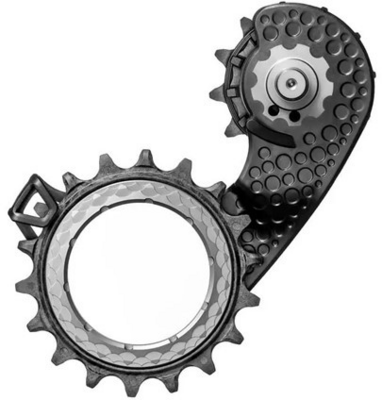 absoluteBlack wózek tylnej przerzutki Shimano Dura Ace 9250 titanium