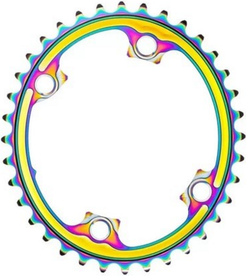 absoluteBlack koronka OVAL Shimano R9100/R8000/R7000 PVD Rainbow 39T