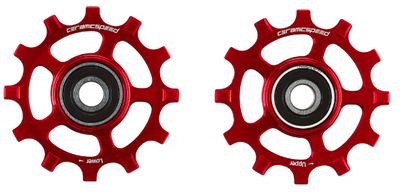 CeramicSpeed kółka przerzutki do SRAM 12rz AXS Road Czerwone
