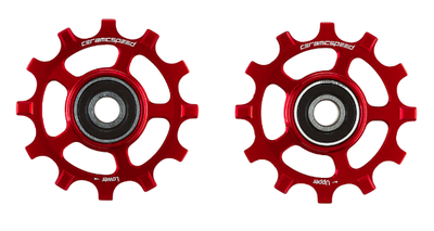 CeramicSpeed kółka przerzutki do SRAM 12rz AXS Road Coated Czerwone
