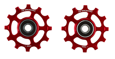 CeramicSpeed kółka przerzutki do Shimano 11rz NW 9100/8000/XT/XTR Coated Czerwone