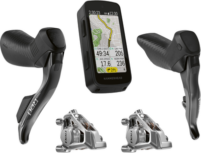 Sram zestaw klamkomanetka + zacisk Red E1 AXS przód/tył + Hammerhead Karoo 3