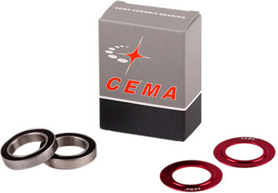 Cema zestaw łożysk do suportu 24-22mm & 24mm stal nierdzewna