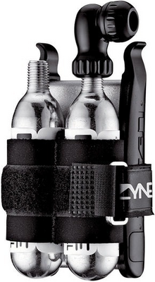 Lezyne pompka Twin Kit Speed Drive + łatki + 2x łyżki + 2x nabój CO2 16g czarna