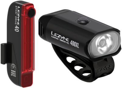 Lezyne zestaw lampek Mini Drive 400XL / Stick+ Drive