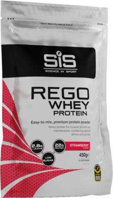 SiS białko Rego Whey Powder 450g truskawka