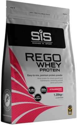 SiS białko Rego Whey Powder 1.35kg truskawka