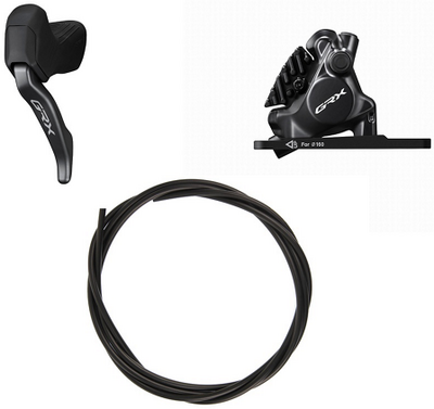 Shimano zestaw GRX BL-RX825/BR-RX820 Di2 L05A-RF przód 1000mm