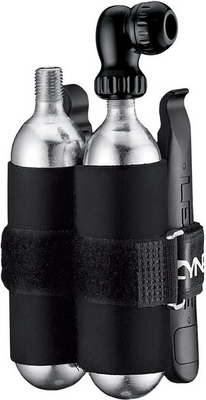 Lezyne pompka Twin Kit Speed Drive + łatki + 2x łyżki + 2x nabój CO2 25g czarna
