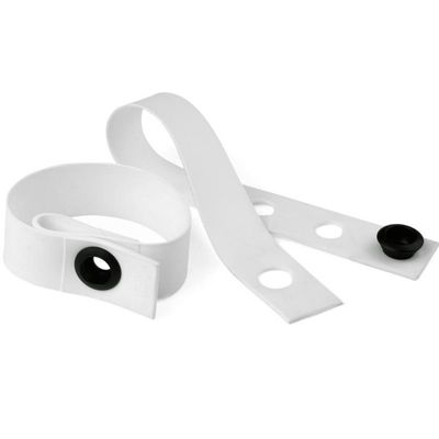 Cycloc Wrap pasek sylikonowy na nogawkę biały
