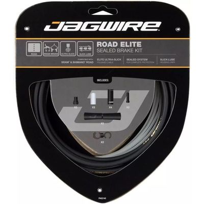 Jagwire zestaw hamulcowy Road Elite Sealed Brake czarny stealth