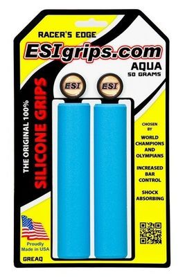 Esi Grips chwyty Racer's Edge Aqua - błękitne