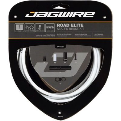 Jagwire zestaw hamulcowy Road Elite Sealed Brake biały