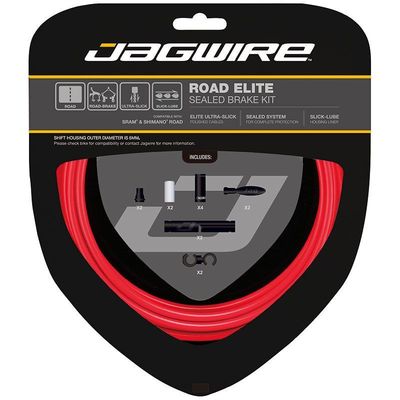 Jagwire zestaw hamulcowy Road Elite Sealed Brake czerwony