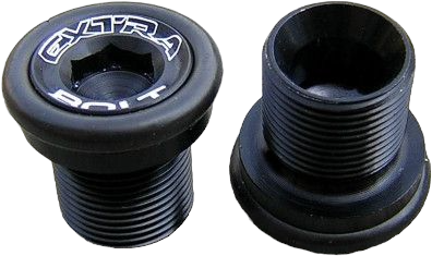 Extralite ExtraBolt 5 śruby korby M15 2szt 12g czarne