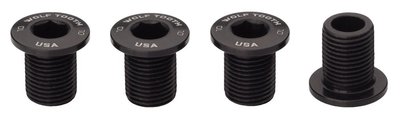 Wolf Tooth Components śruby M8x10 4szt do koronek czarny