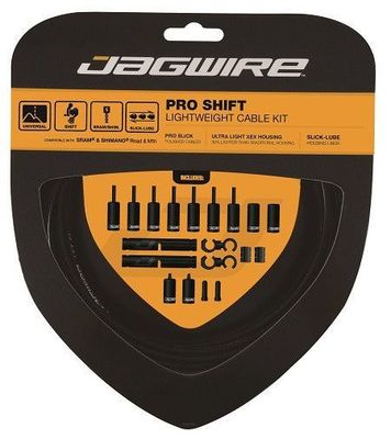 Jagwire zestaw przerzutkowy Pro 2X Shift czarny stealth