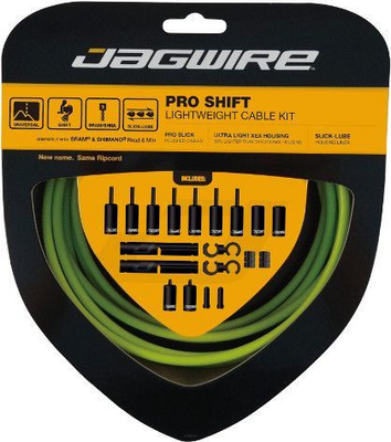 Jagwire zestaw przerzutkowy Pro 2X Shift zielony