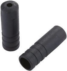 Jagwire końcówka pancerza przerzutki czarna 4mm/4szt plastik