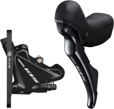 Shimano zestaw 105 ST-R7020/BR-R7070 L02A przód 1000mm