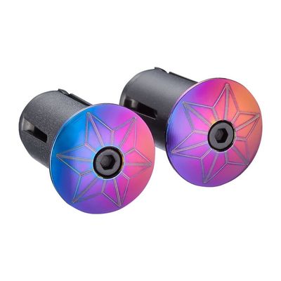 Supacaz korek do kierownicy Star Plugz Oil Slick tęczowy