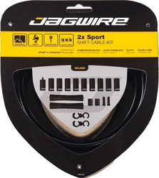 Jagwire zestaw przerzutkowy Sport 2x Shift czarny