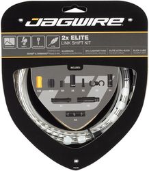 Jagwire zestaw przerzutkowy Road Elite Link 2x Shift srebrny