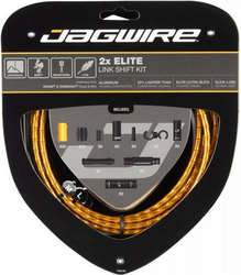 Jagwire zestaw przerzutkowy Road Elite Link 2x Shift złoty